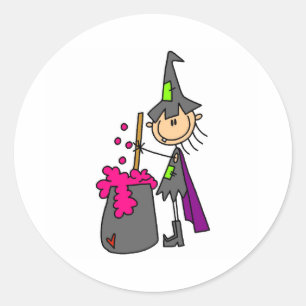 Witch Making Brew Classic Round Sticker