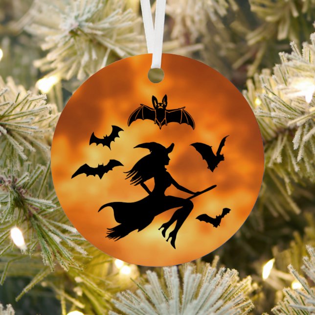 Witch  metal tree decoration (Insitu)