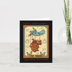 Witch Mystical Funny Bride And Groom I Put A Spell Card