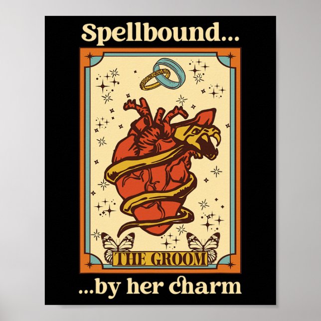 Witch Mystical Funny Bride And Groom Spellbound By Poster (Front)