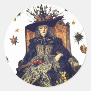 Witch Naps Classic Round Sticker