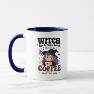 Witch Not People Person Coffee Spite Navy Blue Mug