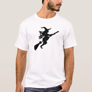 Witch on a Broom Silhouette T-Shirt
