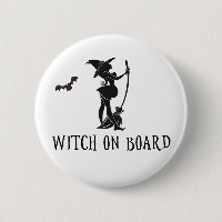 Witch On Board Pregnant Maternity Baby Shower