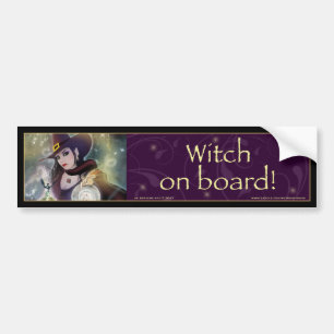 Witch on board - Witch Bumper Sticker