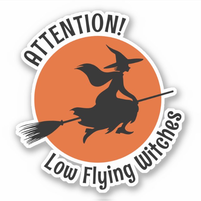 Witch on Broom (Front)