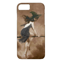Witch on Broom Iphone case