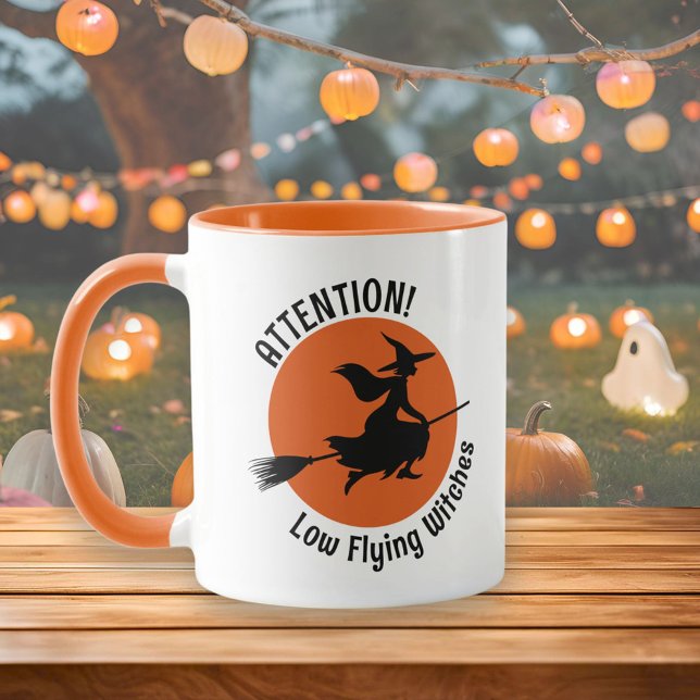 Witch on Broom Mug (Creator Uploaded)