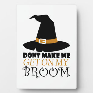 Witch on Halloween Plaque