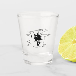 WITCH ON SHOT GLASS