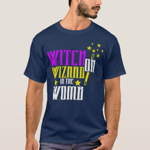 Witch Or Wizard Halloween Gender Reveal Pregnancy T-Shirt
