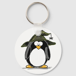 Witch Penguin Key Ring