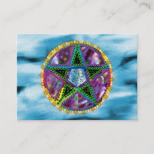 Witch Pentagram Business Card (Front)