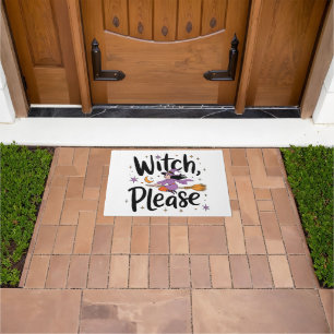 Witch, Please – Fun and Sassy Halloween Design Doormat