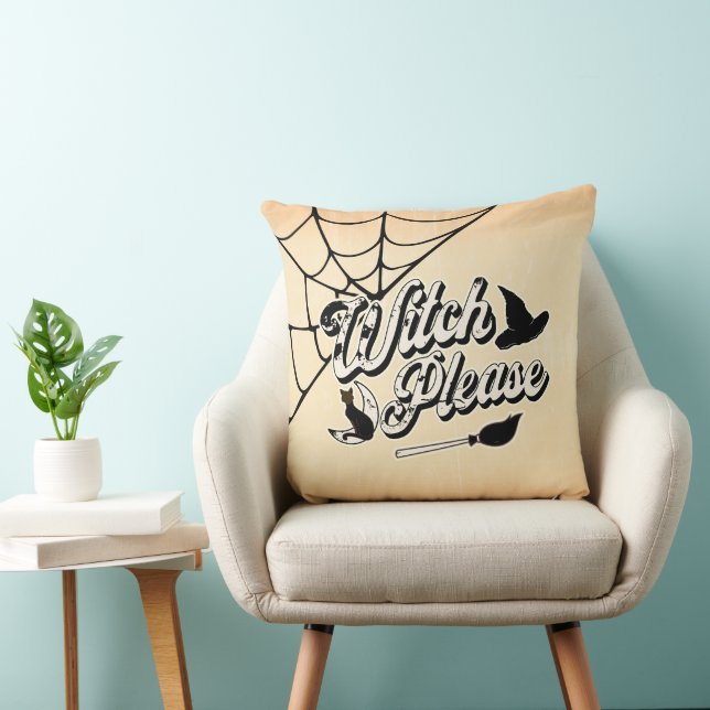Witch Please | Funny Halloween Quote Cushion (Chair)