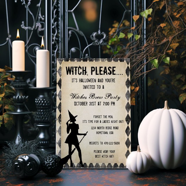 Witch Please..Halloween Party Invitation (Creator Uploaded)