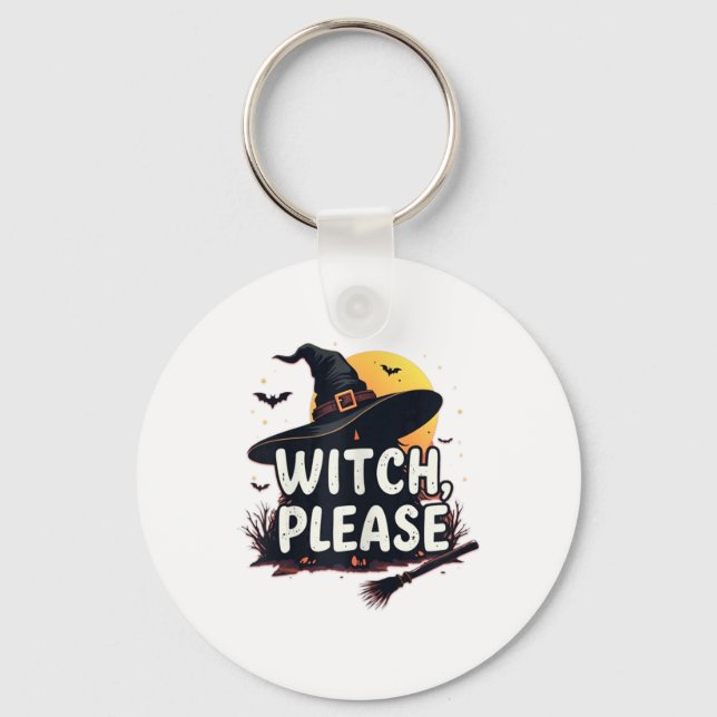 Witch Please  Key Ring (Front)