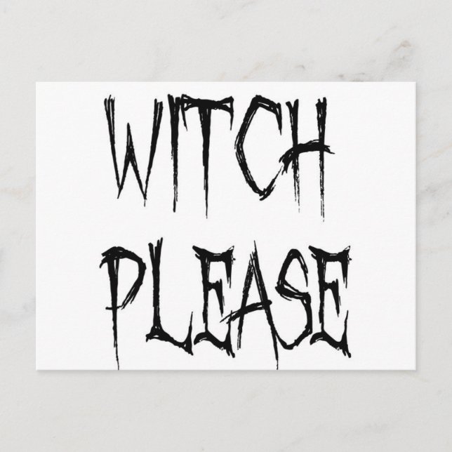 Witch please postcard (Front)