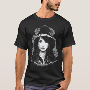 Witch Portrait Beautiful Wicca Woman Occult T-Shirt