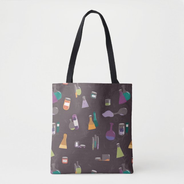 Witch Potions Halloween Tote Bag (Front)