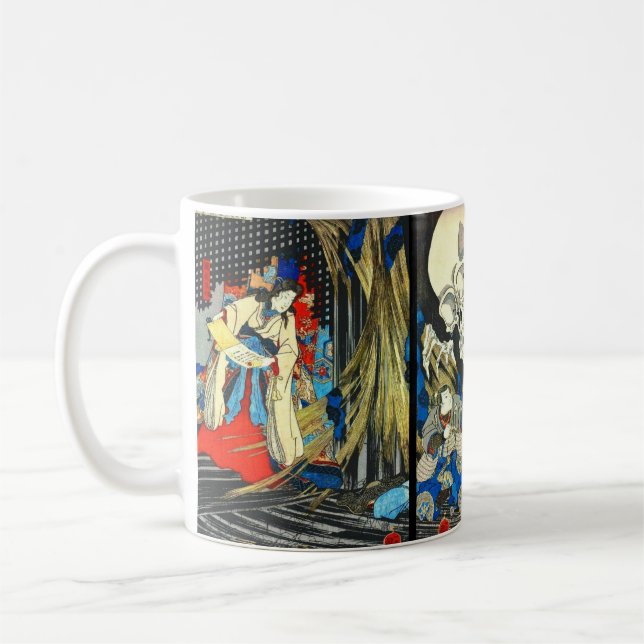 Witch Princess and Skeleton Spectre 1844 Coffee Mug (Left)