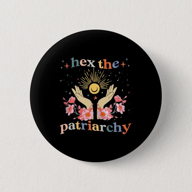 Witch Pro Choice Feminist  6 Cm Round Badge (Front)