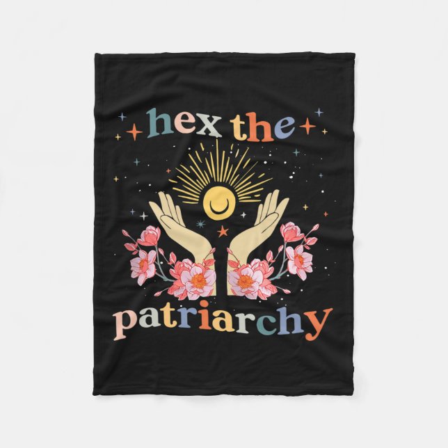 Witch Pro Choice Feminist  Fleece Blanket (Front)
