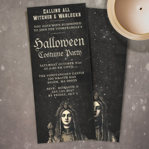 Witch, Psychic Adult Halloween Party Invitation