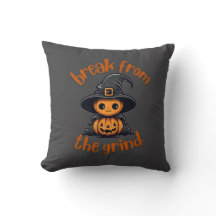 Witch Pumpkin BFTG Pillow