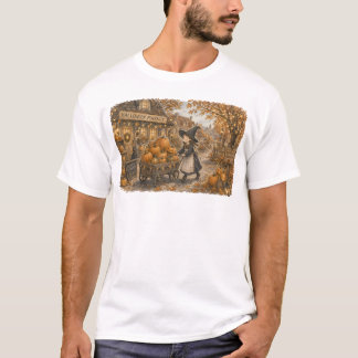 Witch Pumpkin Delivery for Autumn Market Lovers T-Shirt