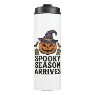 Witch Pumpkin Halloween Vintage Engraving Shirt De Thermal Tumbler