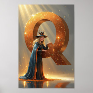 Witch Queen – Halloween Alphabet Wall Art Poster