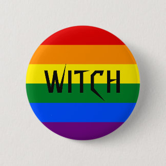WITCH Rainbow Button