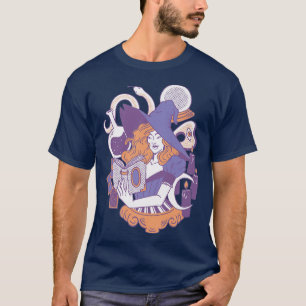 Witch Reading Book Fantasy Witches Magic  T-Shirt