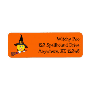 Witch Return Address Label