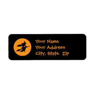 Witch Return Address Label