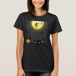 Witch Riding Brooms On A Dark Desert Highways Hall T-Shirt
