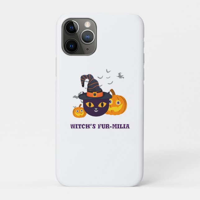 Witch’s Fur-miliar Halloween Case-Mate iPhone Case (Back)