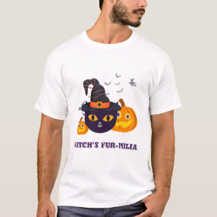 Witch’s Fur-miliar Halloween T-Shirt