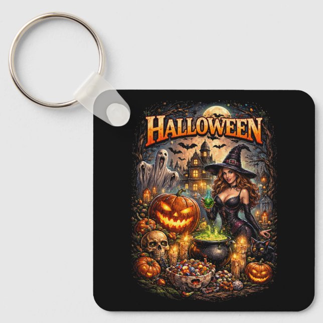 Witch’s Night Feast Key Ring (Front)