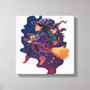 Witch�s Potion Delivery Canvas Print