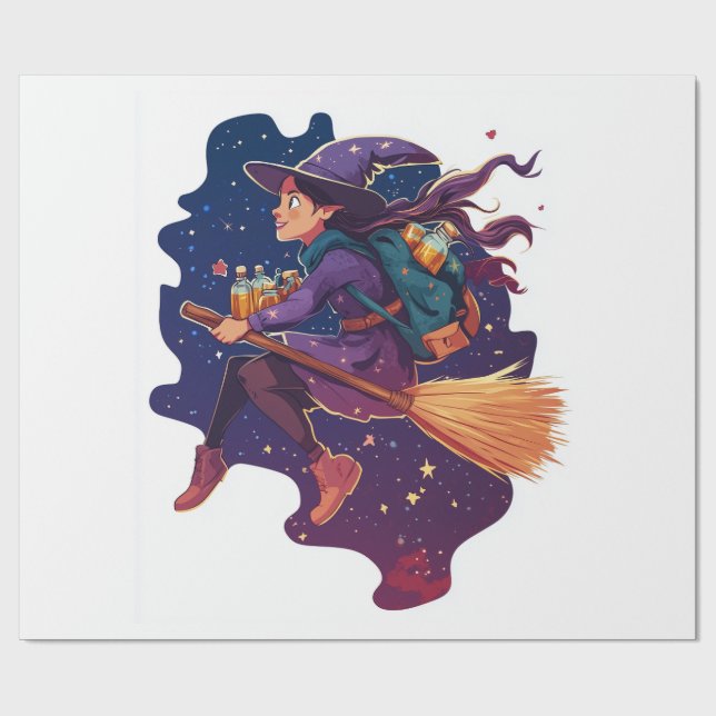 Witch�s Potion Delivery Wrapping Paper (Flat)