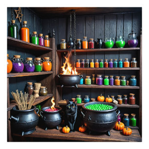 Witch’s Potion Room A Magical Alchemist’s Haven Photo Print