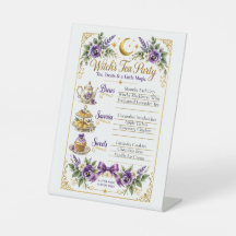 Witch’s Tea Party Menu Treats & Magic!