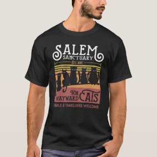 Witch Salem Home For Wayward Black Cats 1692 Hallo T-Shirt