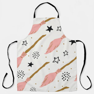 Witch School Magic Doodle Pattern Apron