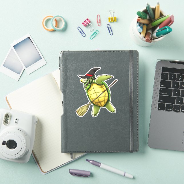Witch Sea Turtle Dab Funny Halloween Horror Scary  (iPad Cover)