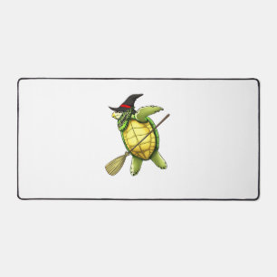 Witch Sea Turtle Dab Funny Halloween Horror Scary  Desk Mat