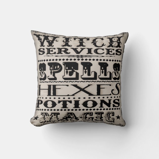 Witch Services #2 Cushion (Front)