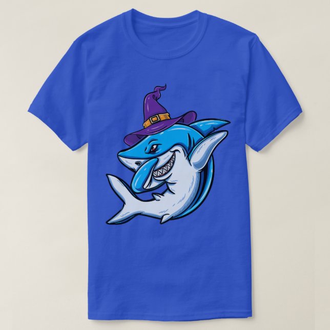 Witch Shark Girls Halloween 944  T-Shirt (Design Front)